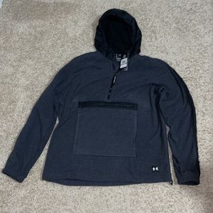 NWT Under Armour Men's Sportstyle Microfleece 1/2 Zip Hoodie in Gray SZ XXL